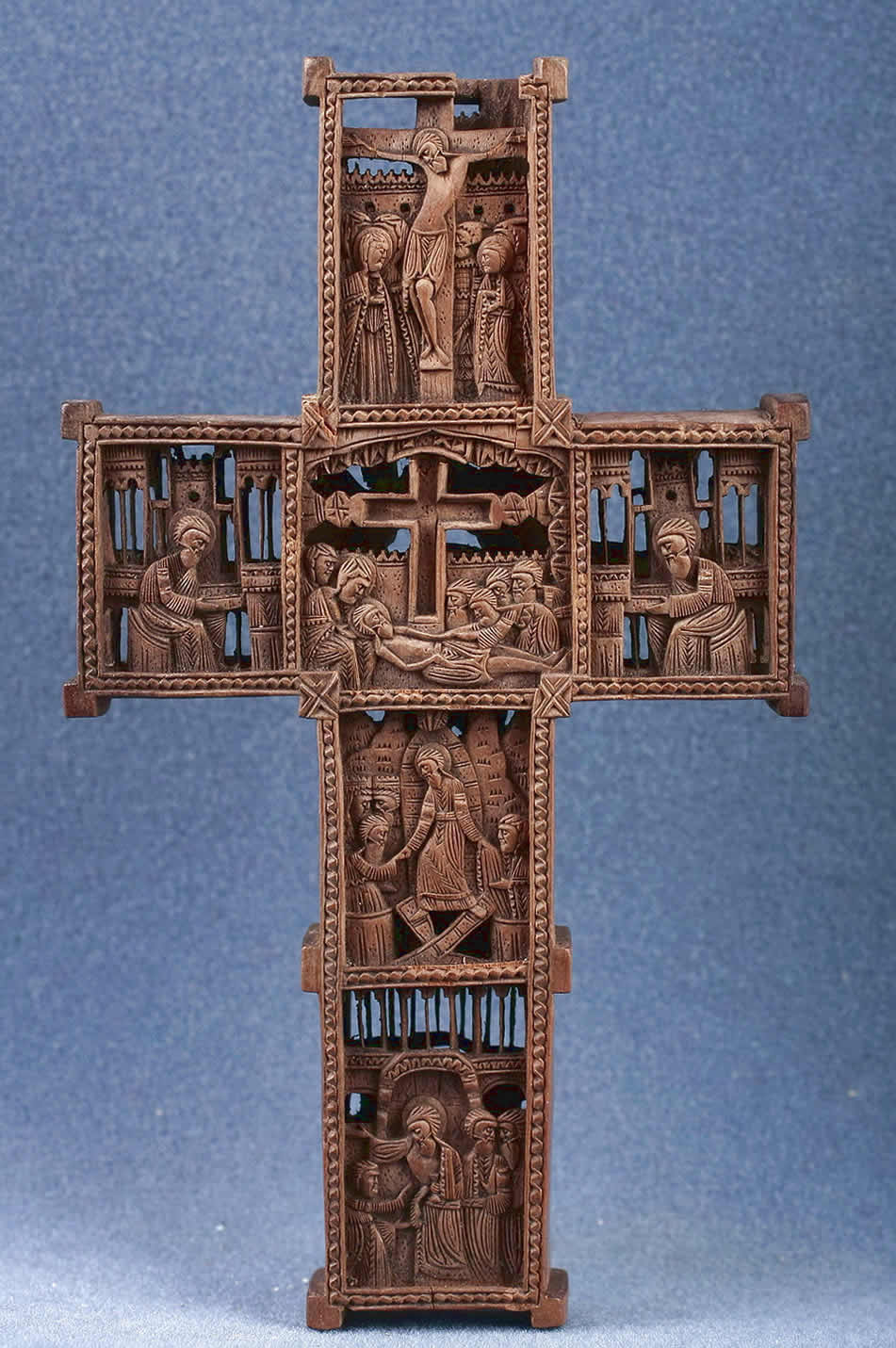 Two-sided Cross, 18th century, Mt.Athos. Wood, carving